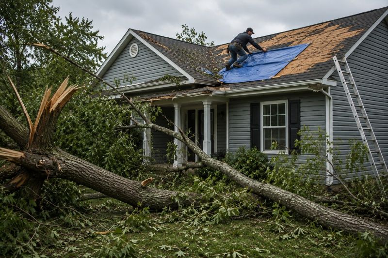Roof Storm Damage Remediation in Olathe, KS