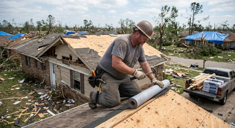 Roof Storm Damage Remediation in Alpharetta, GA